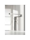 Abode Axial Single Lever Pot Filler Monobloc Kitchen Tap, Stainless Steel