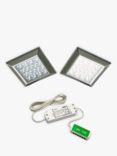 Sensio Ora Square Surface LED Lights and Kit, Pack of 2, Cool White