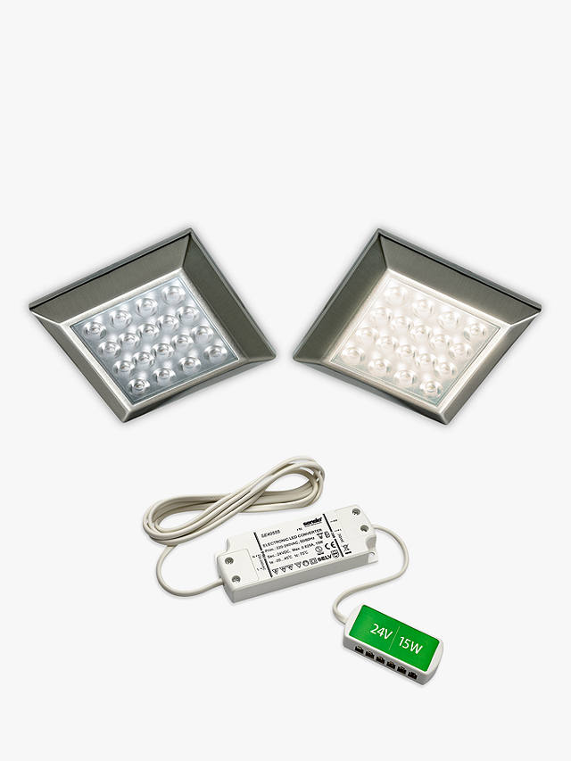 Sensio Ora Square Surface LED Lights and Kit, Pack of 2, Warm White