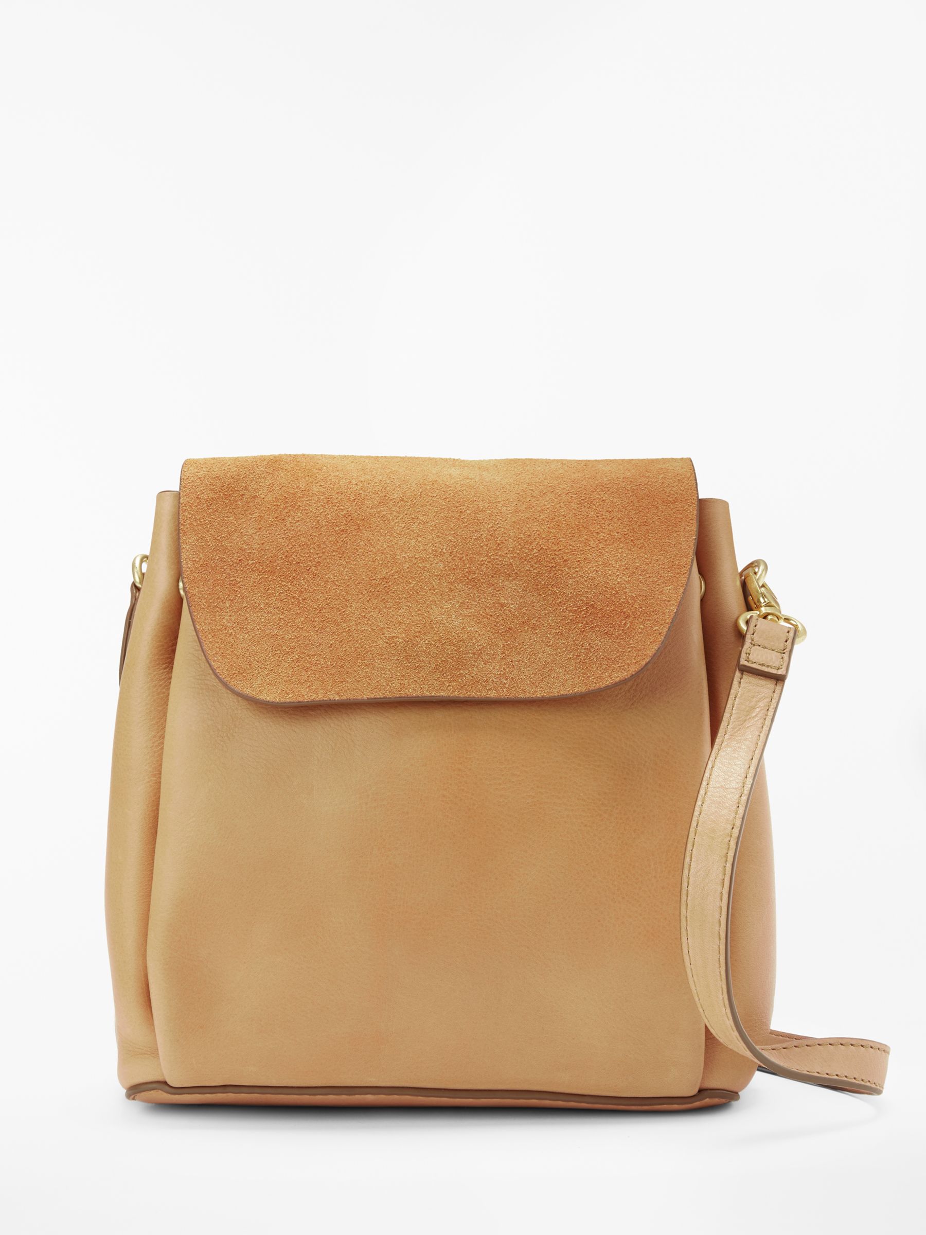 tan leather mini backpack