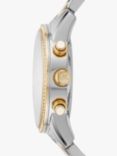 Michael Kors Women's Ritz Crystal Chronograph Date Bracelet Strap Watch