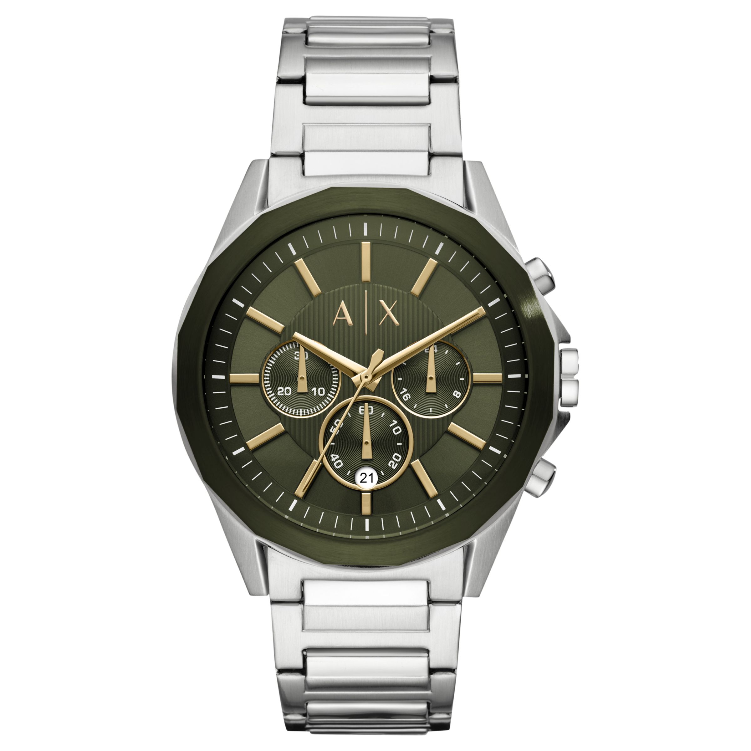 armani green strap watch