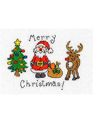 Bothy Threads Merry Christmas Card Counted Cross Stitch Kit