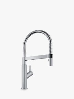 Blanco Solenta Single Lever Right Pull-Out Jet Spray Kitchen Tap, Brushed Stainless Steel