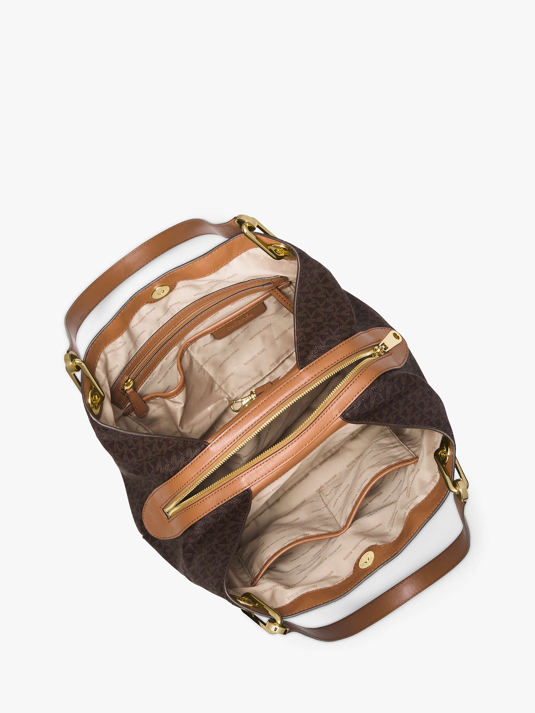Buy MICHAEL Michael Kors Raven Large Leather Shoulder Bag Online at johnlewis.com