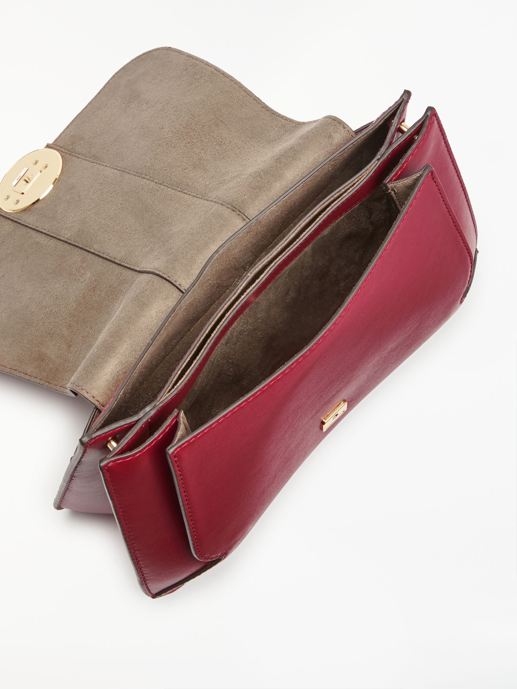 lillie medium leather shoulder bag