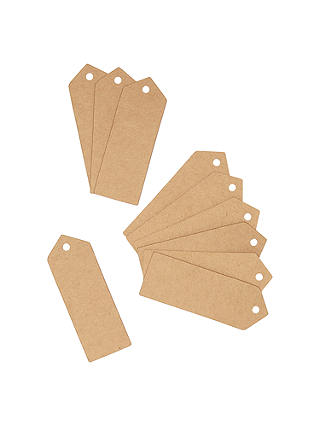 Habico Small Brown Tags, Pack of 10