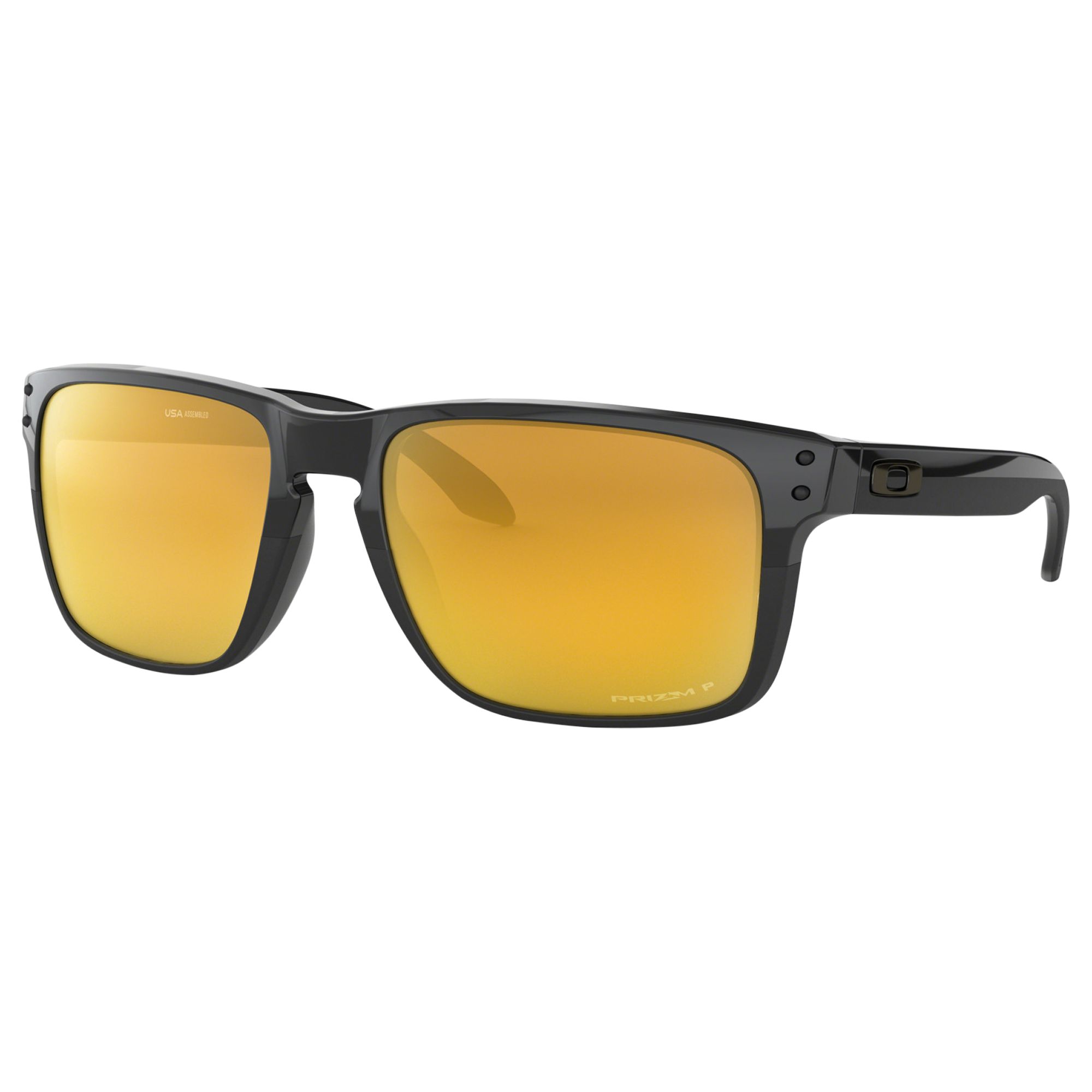 Oakley Oo9417 Mens Holbrook Xl Prizm Polarised Square Sunglasses Shiny Blackyellow At John 