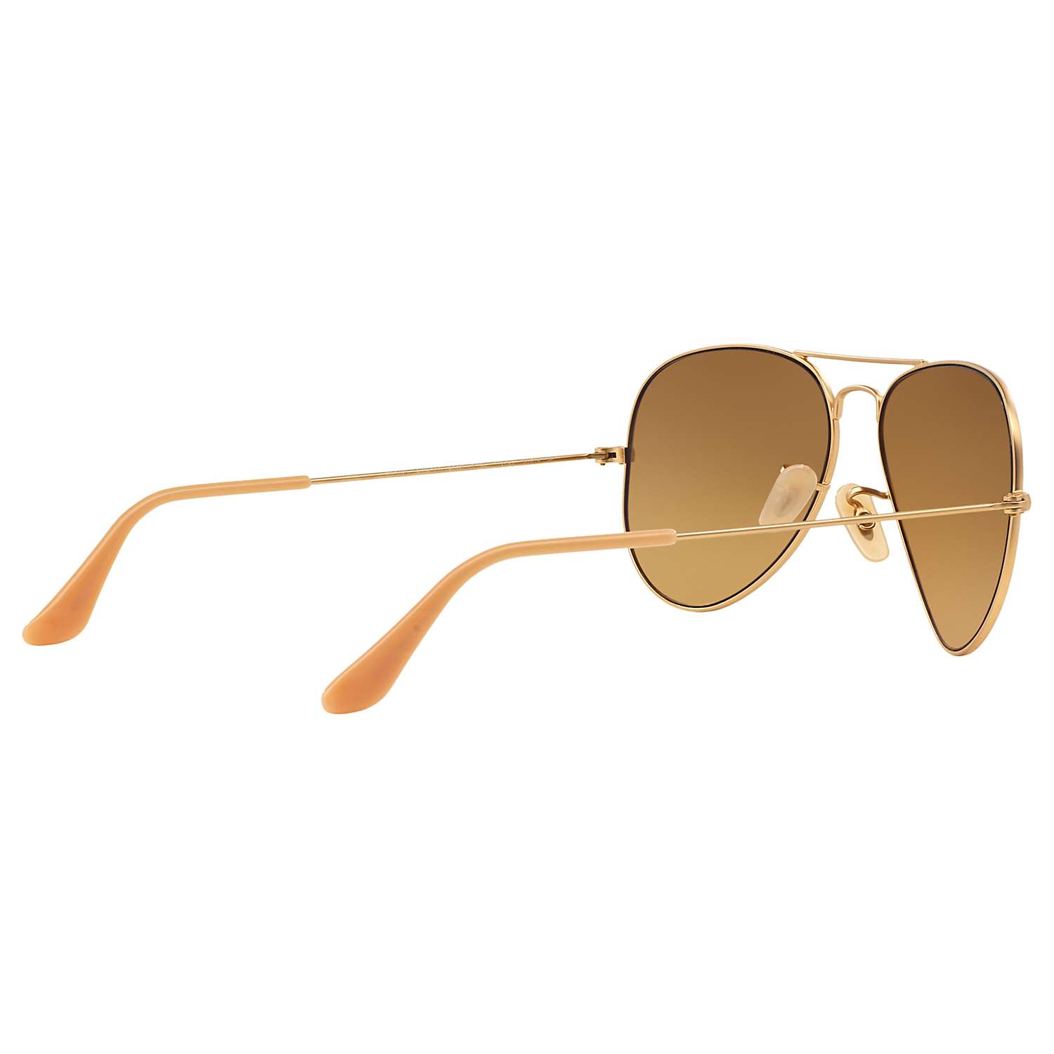 Buy Ray-Ban RB3025 Polarised Original Aviator Sunglasses, Gold/Brown Gradient Online at johnlewis.com