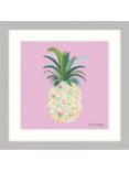 Helen Magee - Pink Pineapple Framed Print & Mount, 33.5 x 33.5cm