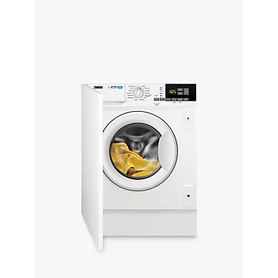 Zanussi Z716WT83BI Integrated Washer Dryer, 7kg Wash/4kg Dry Load, A Energy Rating, 1600rpm Spin, White