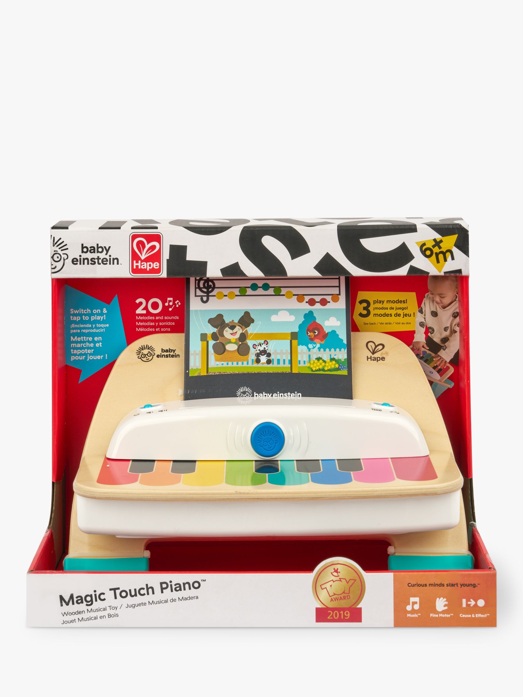 Baby Einstein Magic Touch Piano Wooden Musical Toy Toddler Toy Ages 6  months