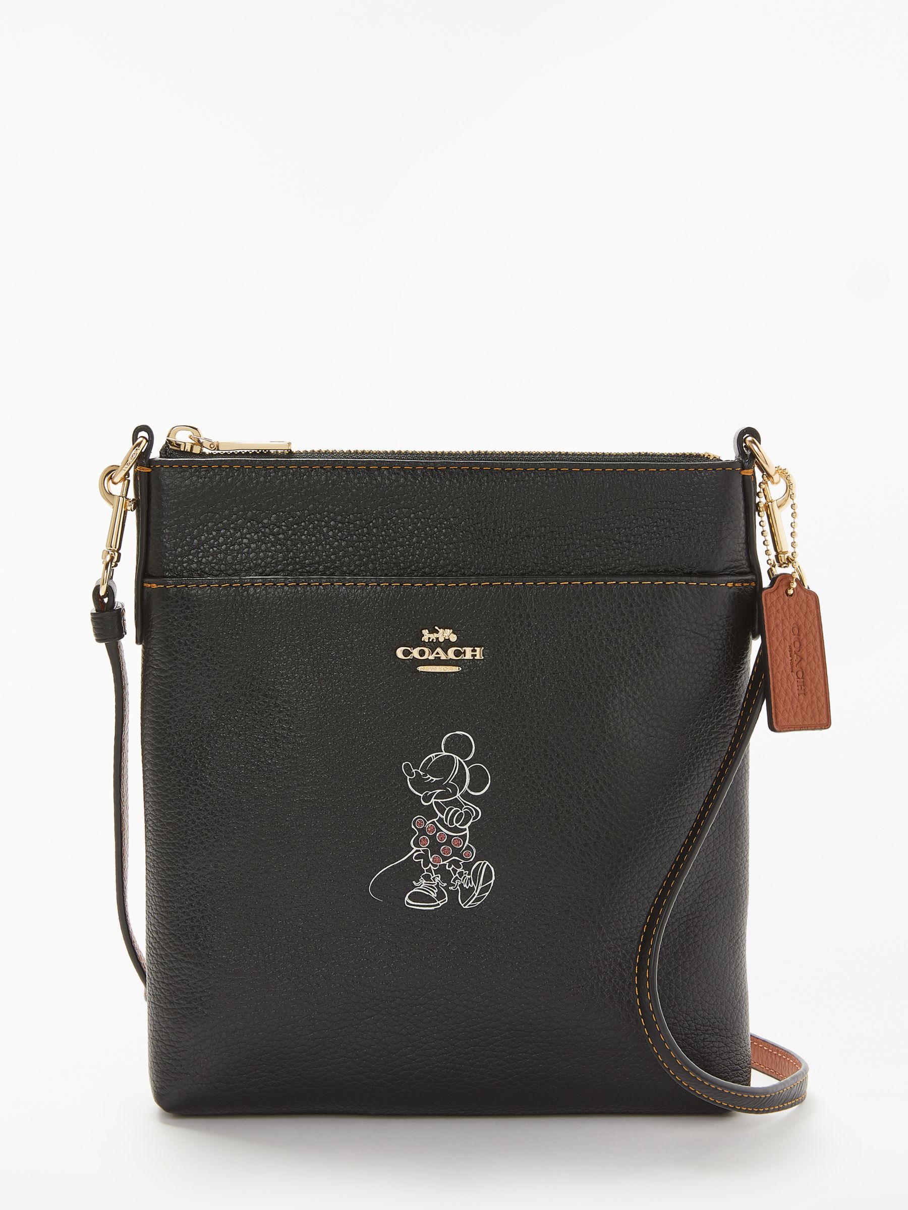 Disney x Coach Minnie Leather Messenger Cross Body Bag