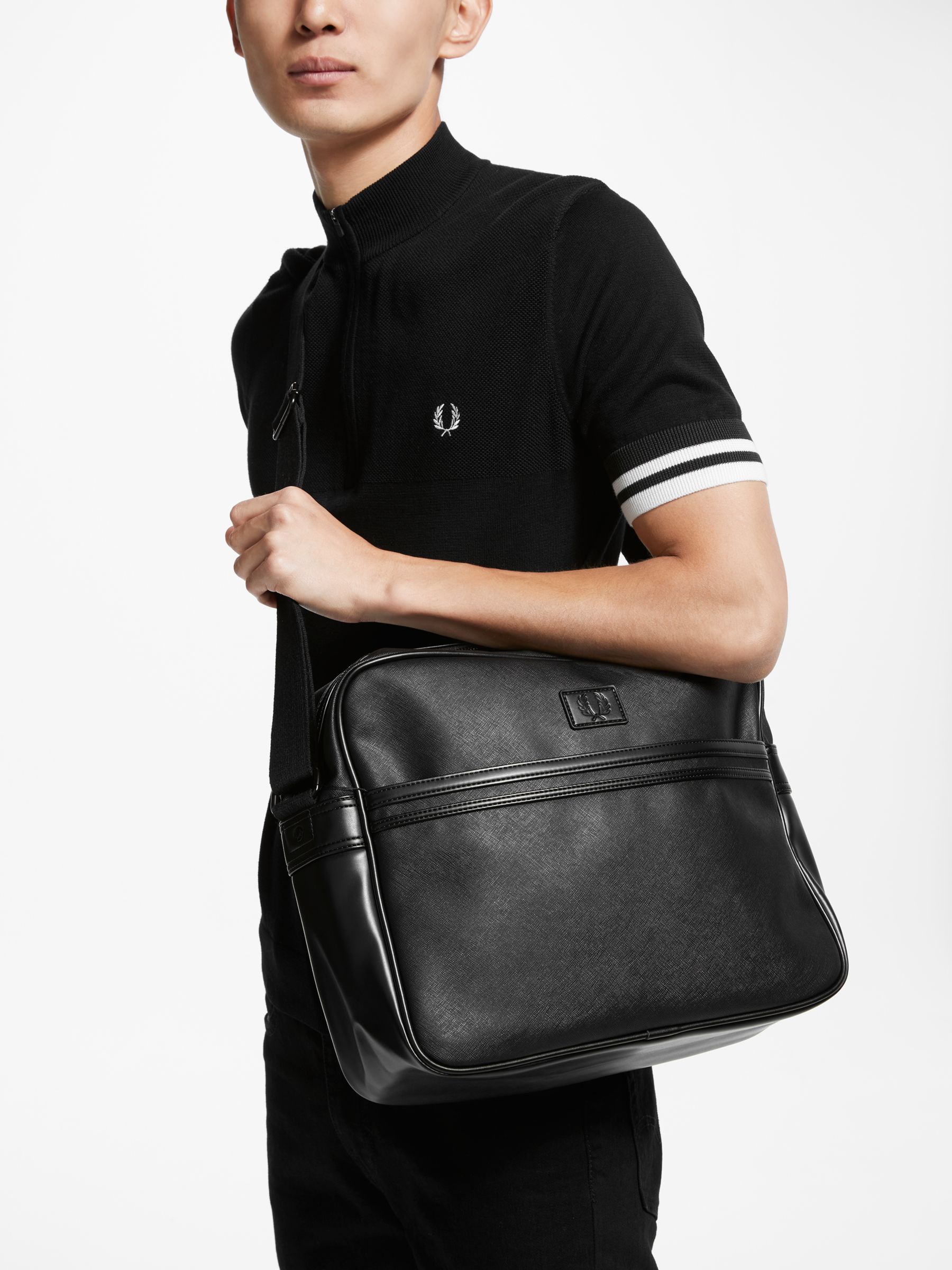 fred perry saffiano bag