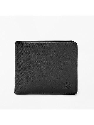 Fred Perry Saffiano Billfold Wallet, Black