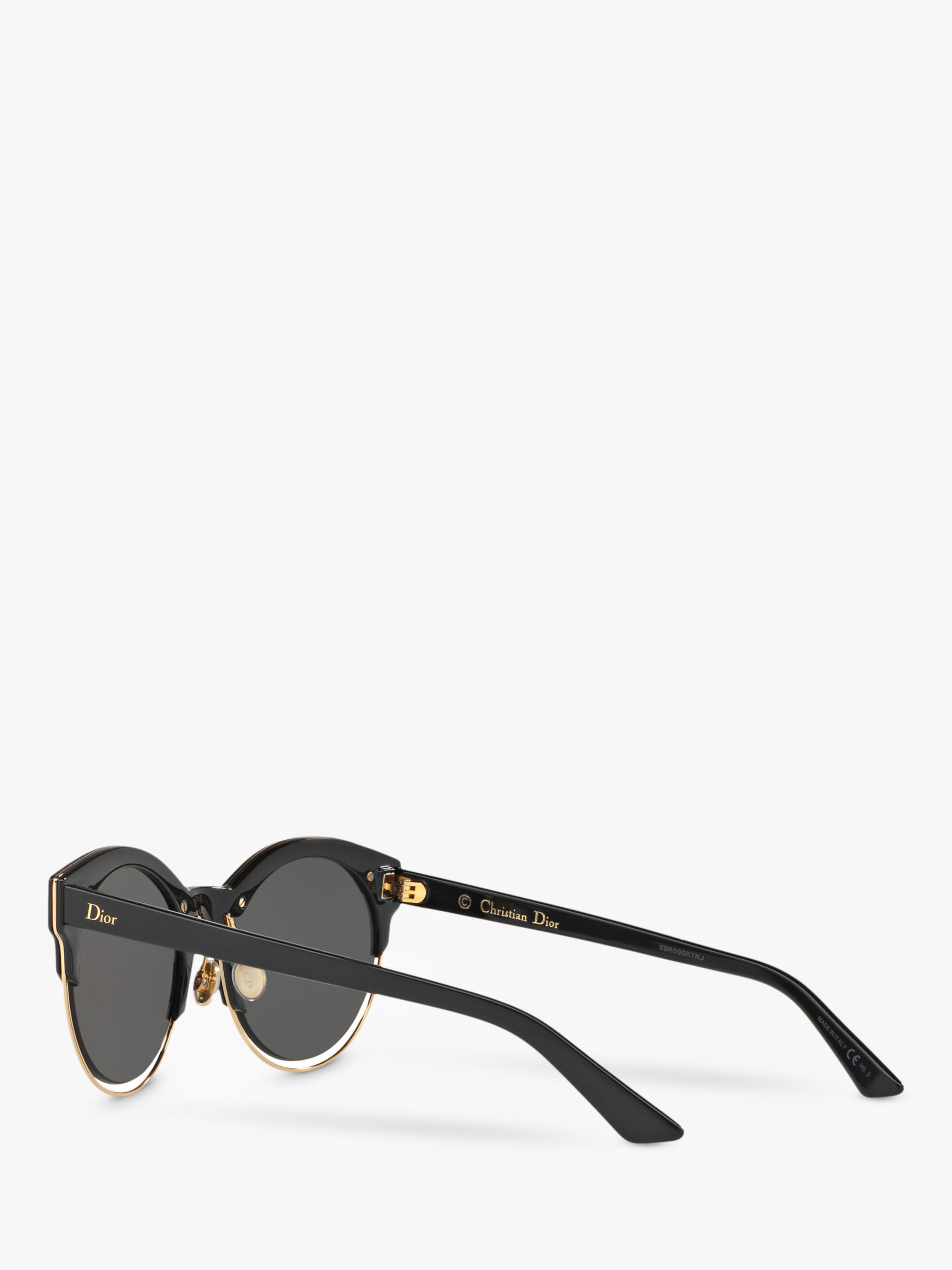 Dior Diorsoreal Women's Round Sunglasses, Black/Grey