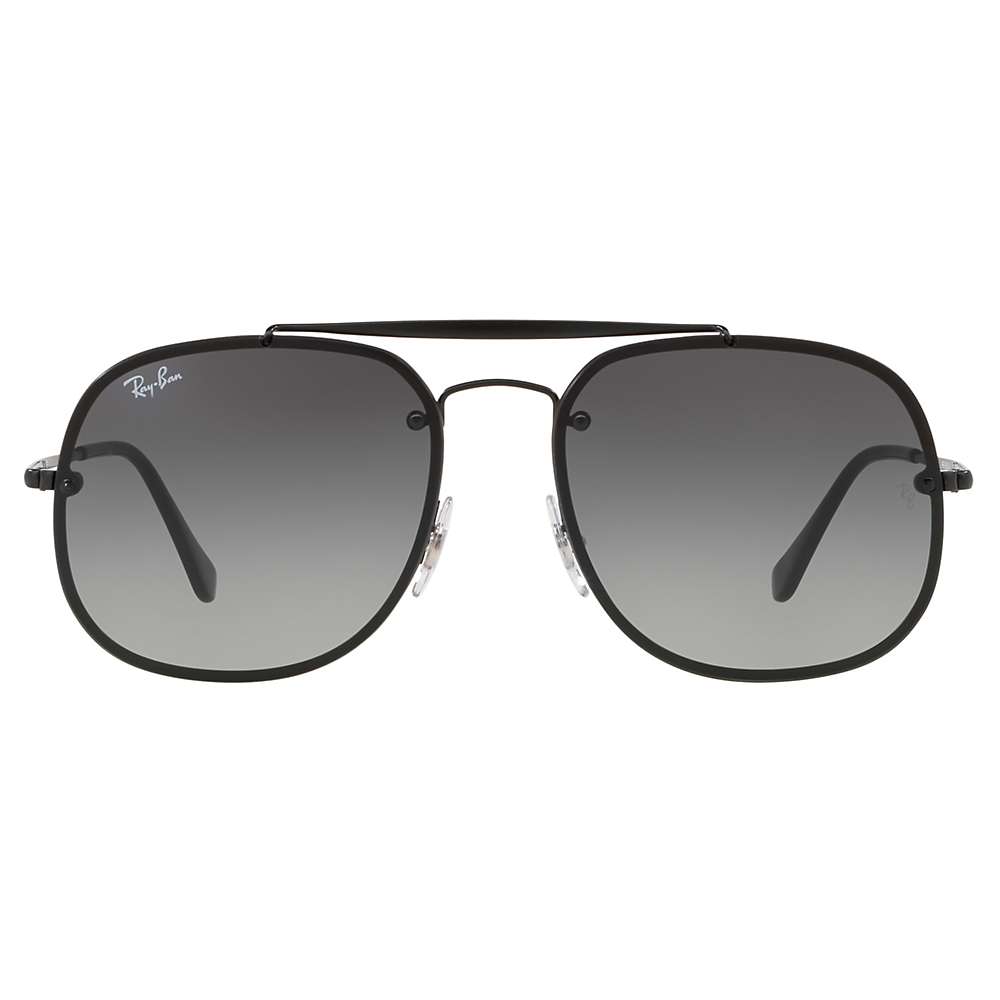 Buy Ray-Ban RB3583N Unisex Blaze General Square Sunglasses, Black/Grey Gradient Online at johnlewis.com