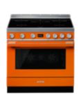 Smeg Portofino CPF9I Freestanding 90cm Multifunction Cooker, Orange