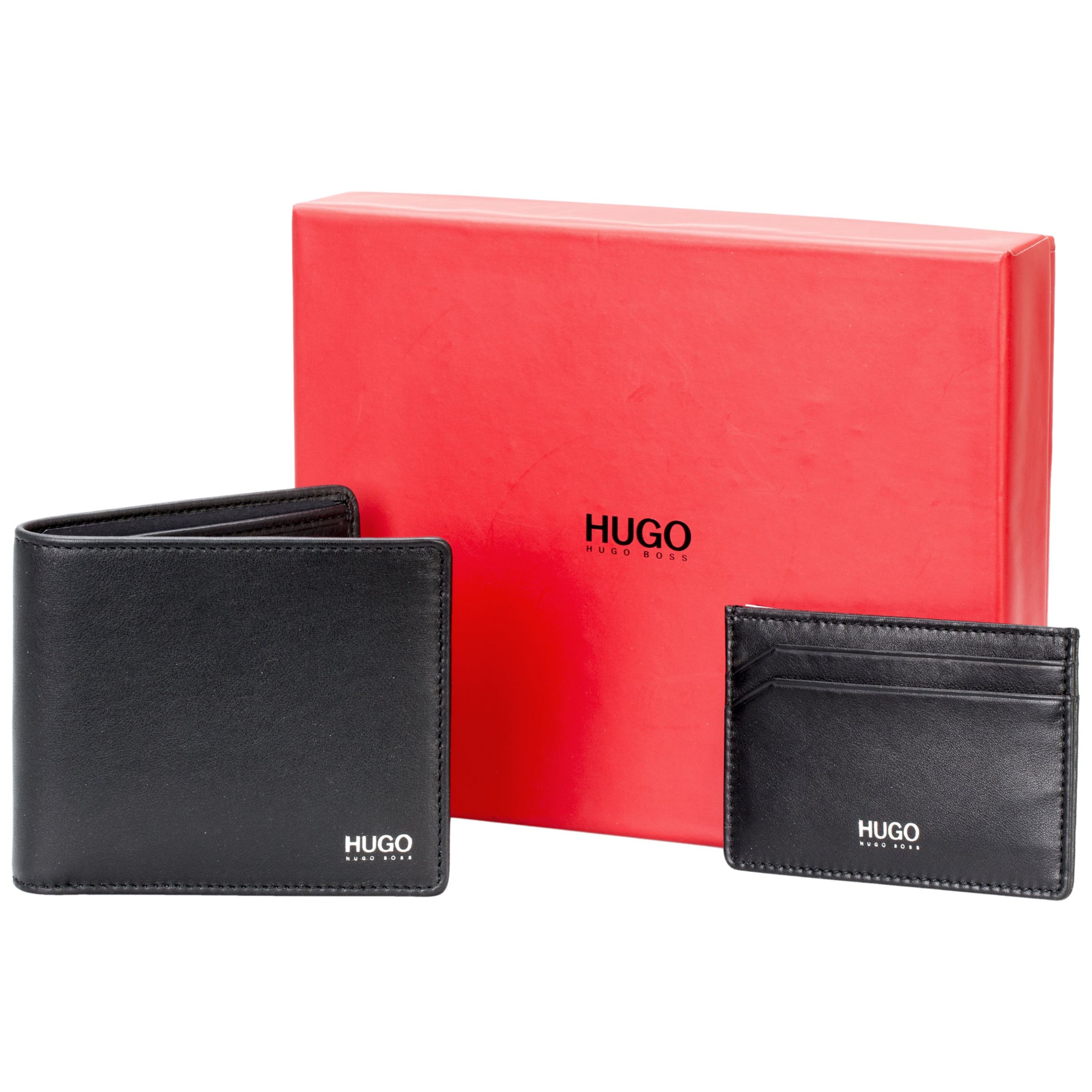 hugo boss wallet and card holder set