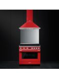 Smeg Portofino CPF9I Freestanding 90cm Multifunction Cooker, Red
