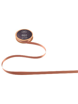 John Lewis & Partners Double Satin Ribbon, 5m, Rose Gold