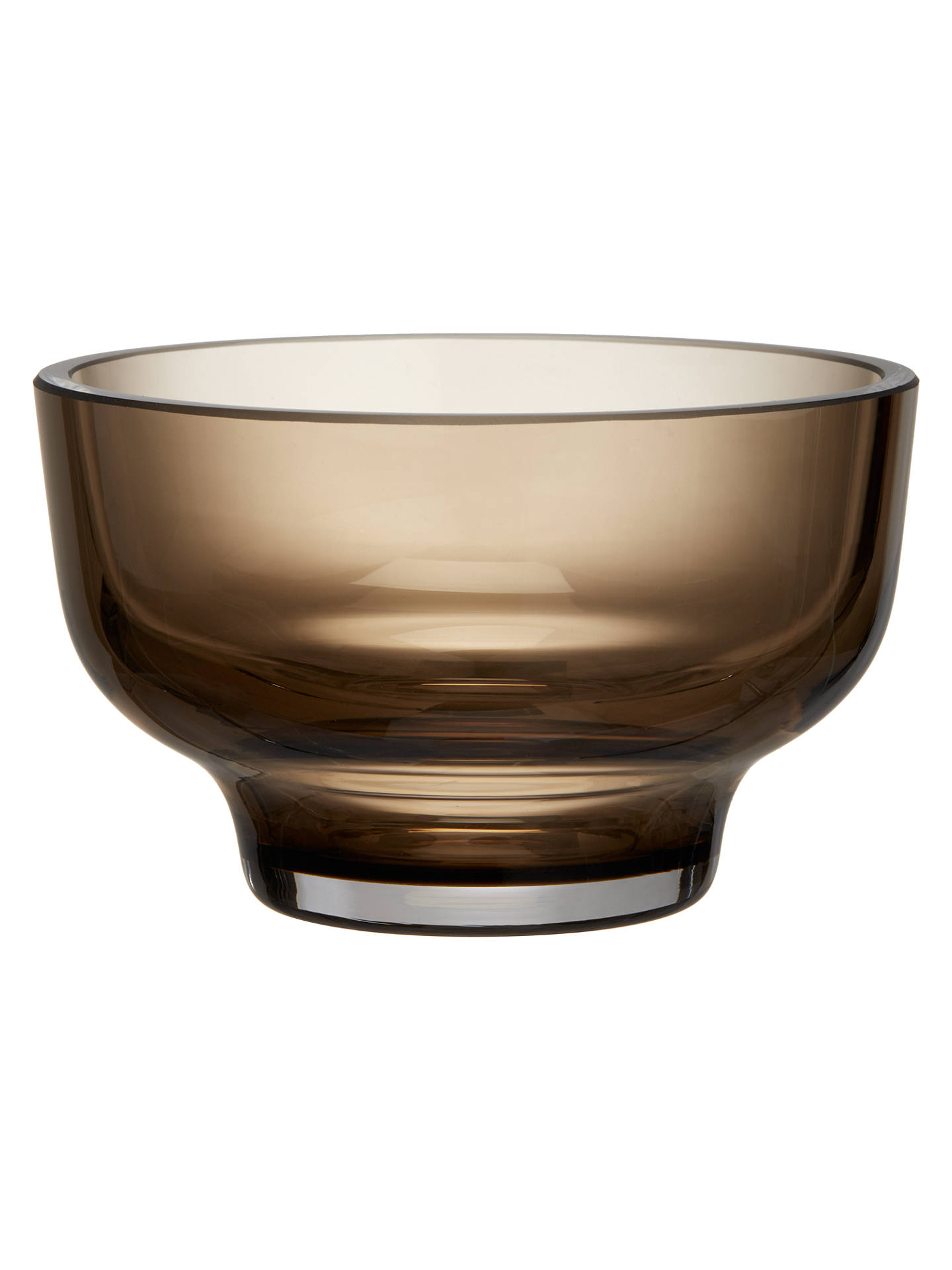 Design Project by John Lewis No.186 Small Glass Bowl, 10cm, Brown Topaz ...