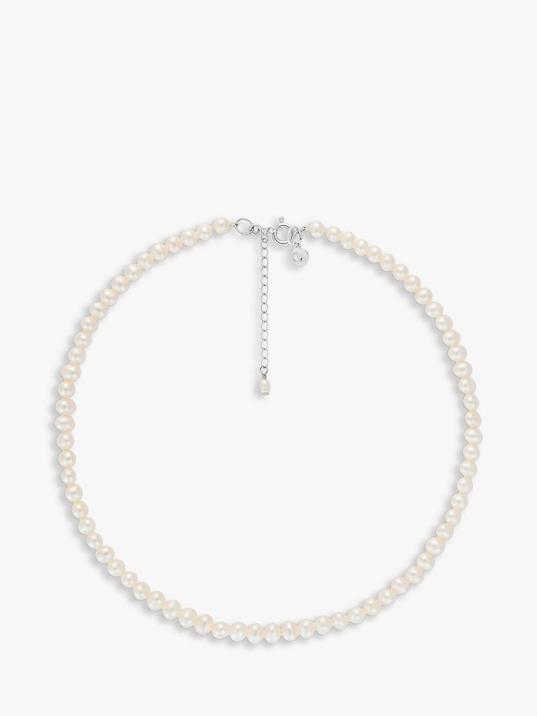 Buy Claudia Bradby Sterling Silver Freshwater Pearl Collar Necklace, White Online at johnlewis.com