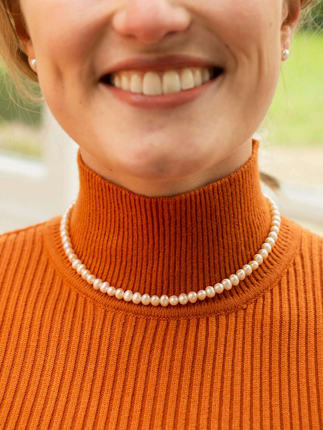 Buy Claudia Bradby Sterling Silver Freshwater Pearl Collar Necklace, White Online at johnlewis.com