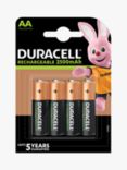 Duracell Rechargeable AA Batteries 2500mAh, Pack of 4