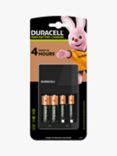 Duracell 4 Hour Hi-Speed Battery Charger with 2 AA and 2 AAA Rechargeable Batteries