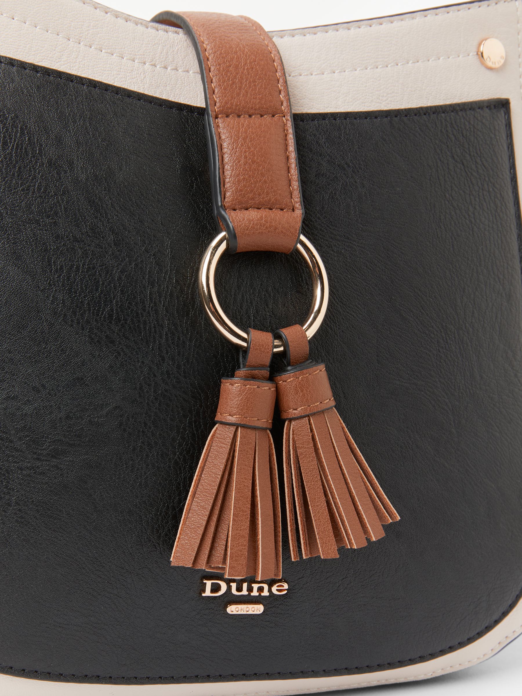 black tassel cross body bag