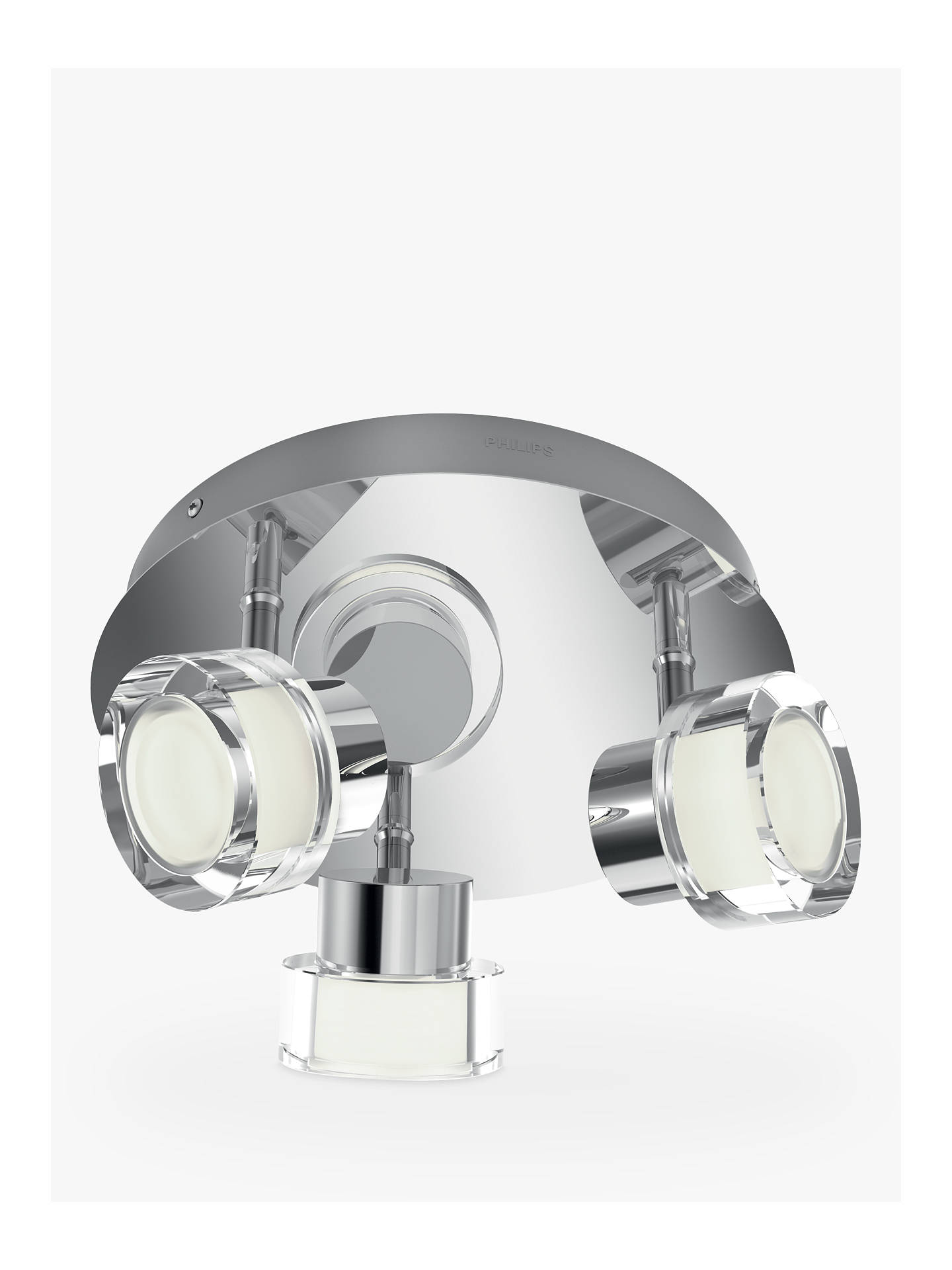 Philips Resort Led 3 Arm Bathroom Ceiling Light Chrome At John
