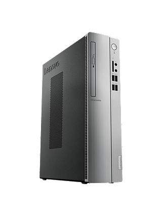 Lenovo 310S Desktop PC, Intel Celeron, 4GB RAM, 1TB HDD, Silver