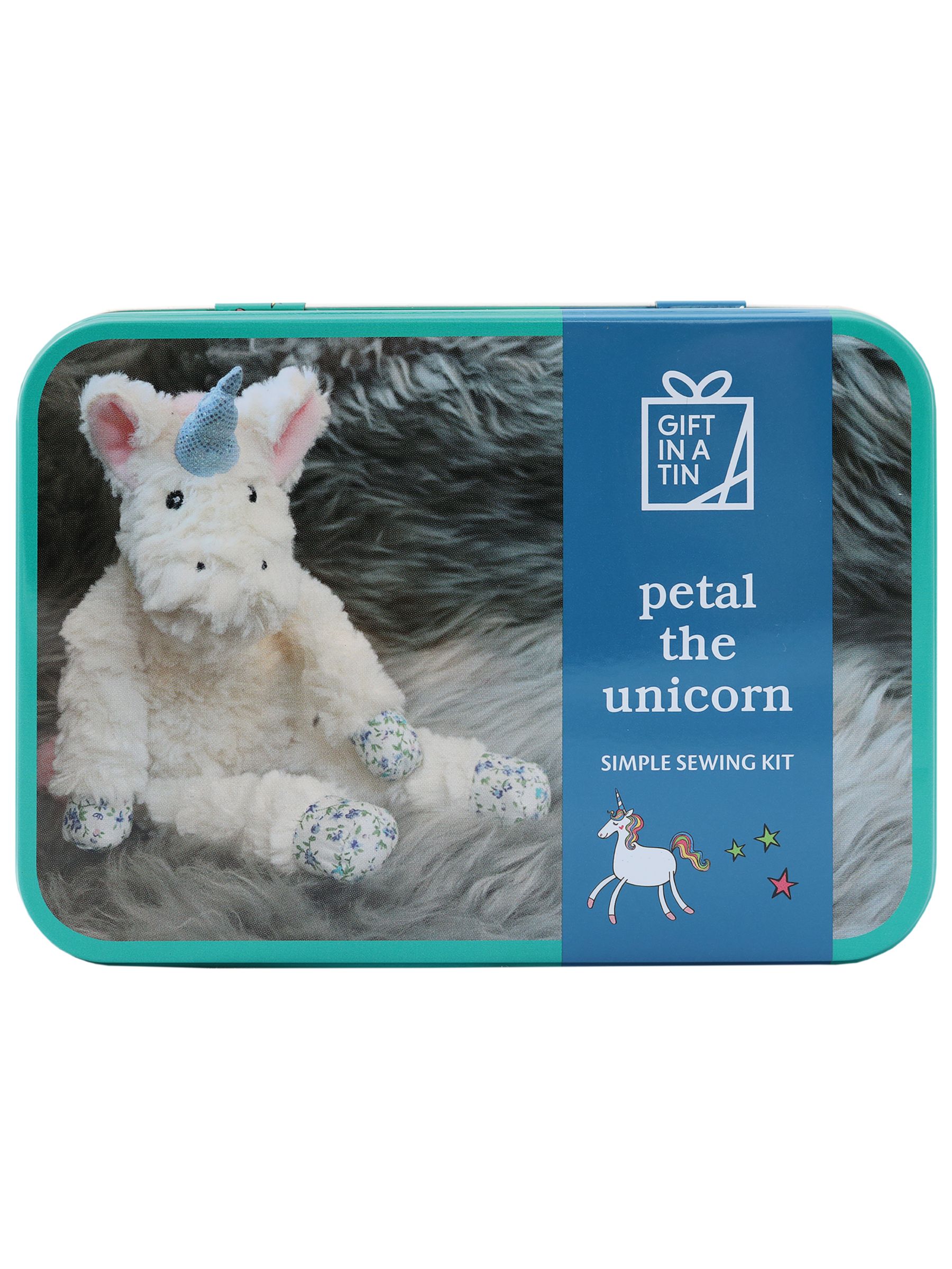 Apples to Pears Gift in a Tin Petal the Unicorn Simple Sewing Kit