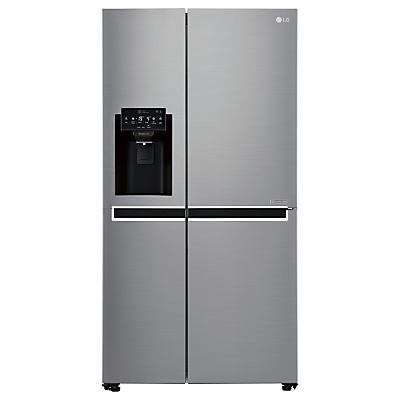 LG GSL761PZUV American Style Non-Plumbed Freestanding Fridge Freezer, A+ Energy Rating, 91cm Wide, Silver