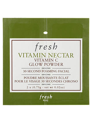 Fresh Vitamin Nectar Vitamin C Glow Powder 30 Second Foaming Facial