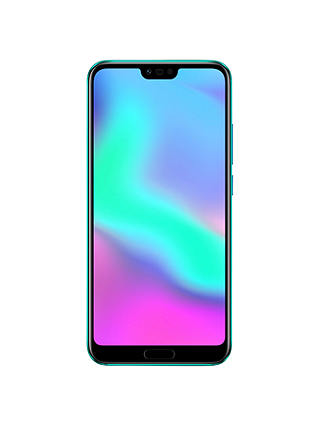 Honor 10 Smartphone, Android, 5.84”, 4G LTE, SIM Free, 128GB, Green and Honor Sport Bluetooth Earphones, Green, Bundle