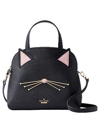 kate spade new york Cat's Meow Lottie Leather Grab Bag, Black