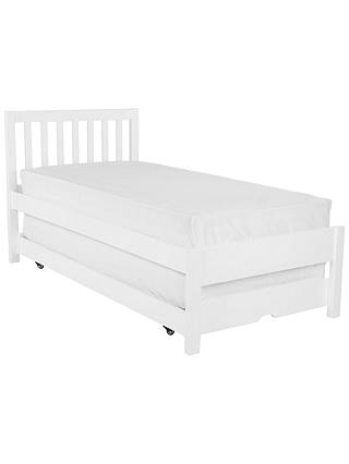 ANYDAY John Lewis & Partners Wilton Trundle Child Compliant Guest Bed with Two Open Spring Mattress, Single