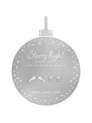 Joma Star Stud Earrings, Set of 2, Silver