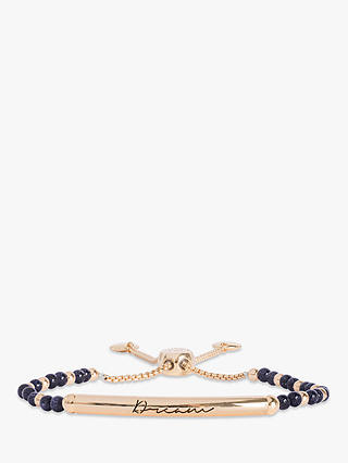 Joma Jewellery Dream Bar Sandstone Bracelet, Gold/Blue