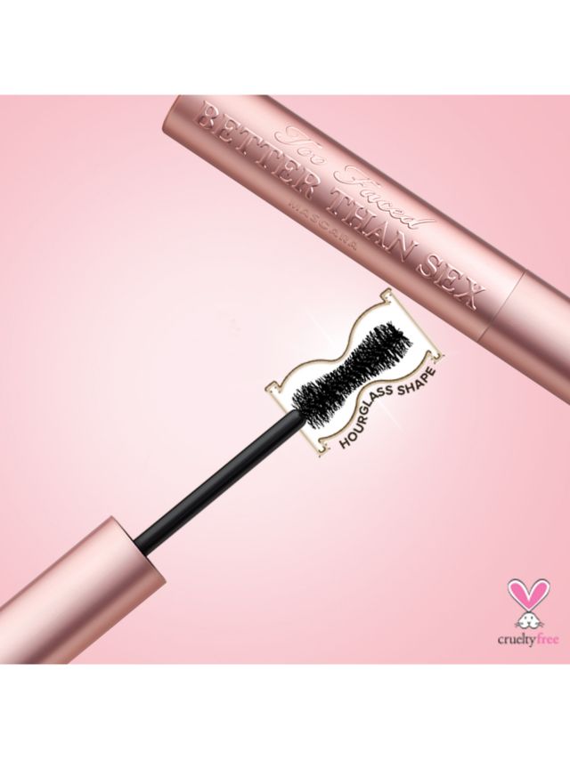 Too Faced Better Than Sex Waterproof Doll-Size Mascara, Black, 4.8g 4
