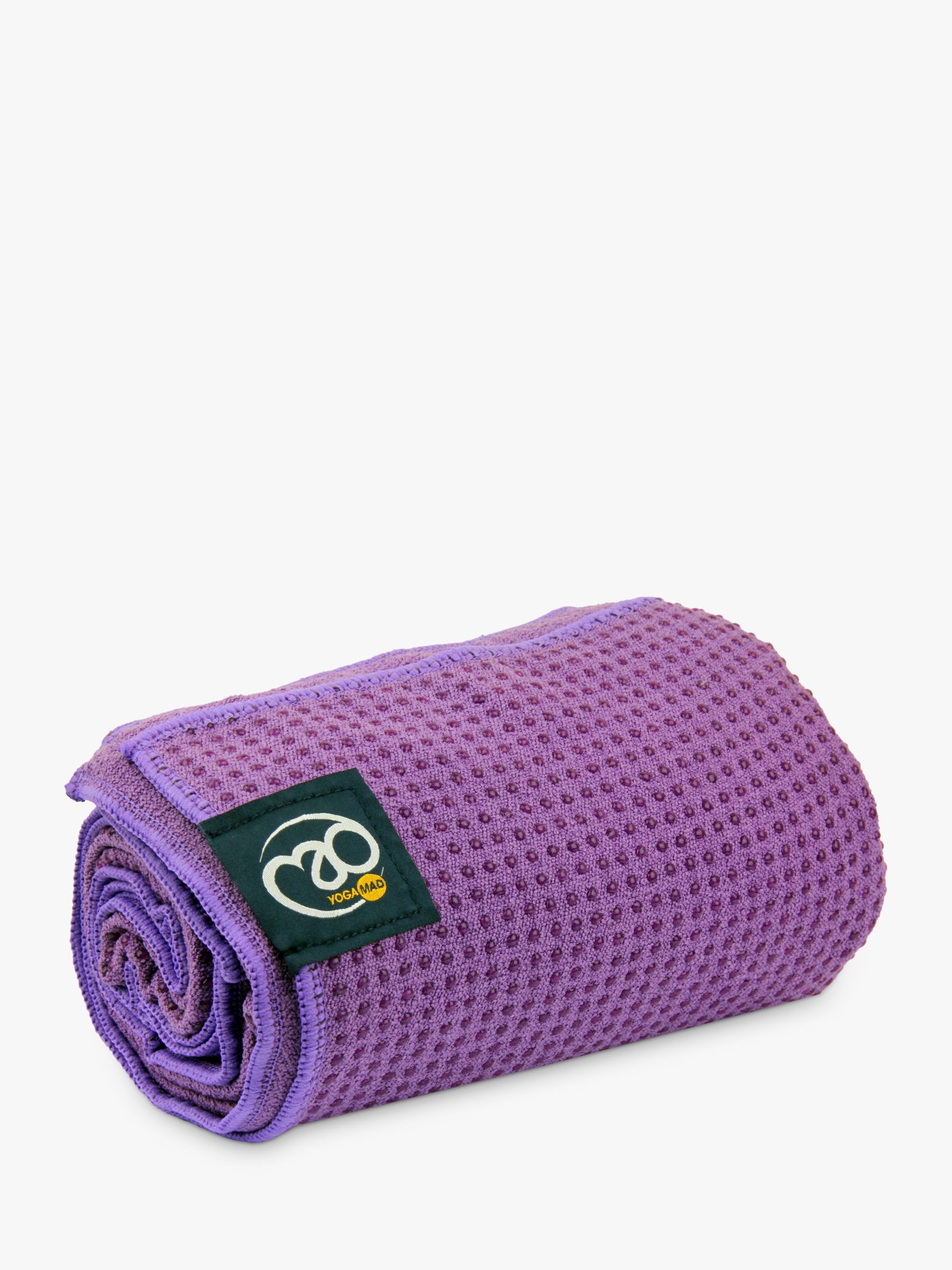 Fitness Mad Grip Dot Yoga Towel Purple At John Lewis Partners