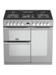 Stoves Sterling S900DF Dual Fuel Range Cooker, Stainless Steel