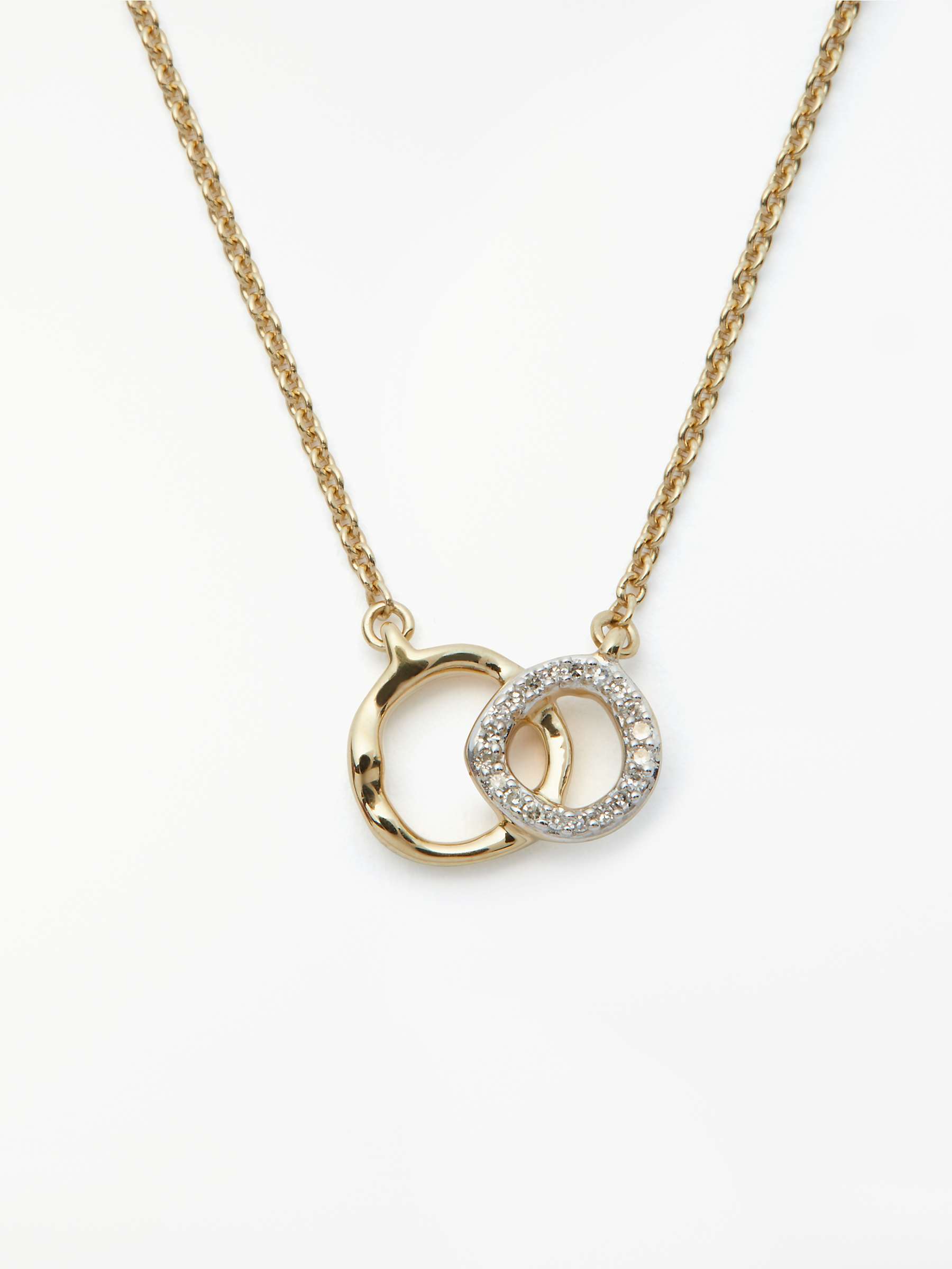 Buy Modern Rarity Diamond Mini Link Chain Necklace Online at johnlewis.com