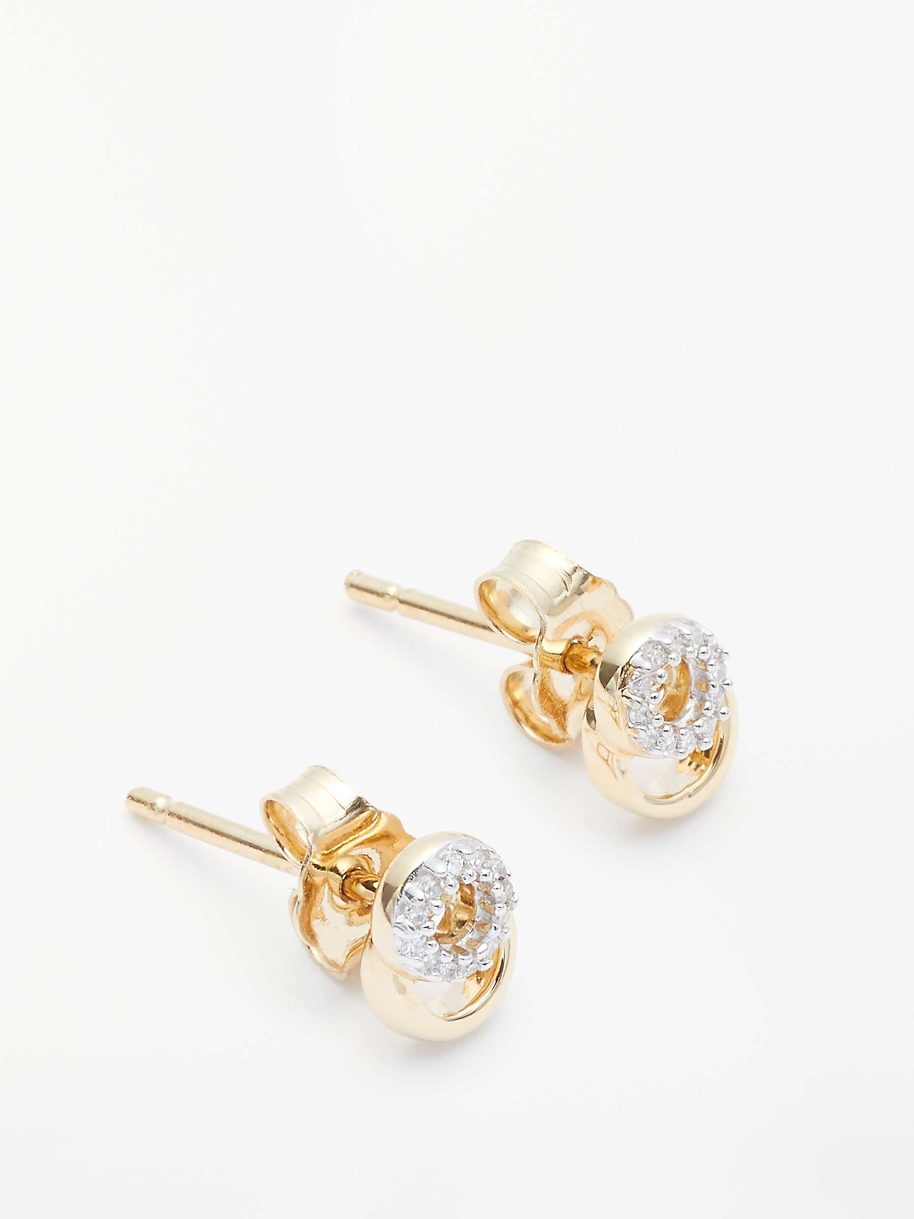 Buy John Lewis Diamond Mini Link Stud Earrings Online at johnlewis.com