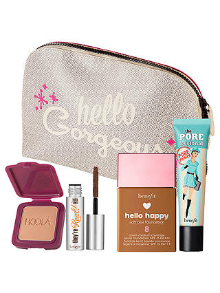 Benefit Hello Happy Soft Blur Foundation, 08 and POREfessional Primer with Gift (Bundle)