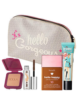 Benefit Hello Happy Soft Blur Foundation, 10 and POREfessional Primer with Gift (Bundle)