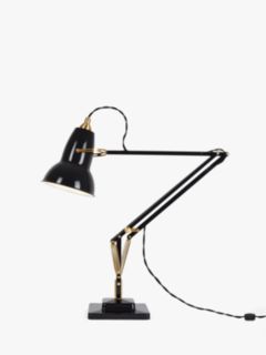Anglepoise Original 1227 Brass Desk Lamp, Black