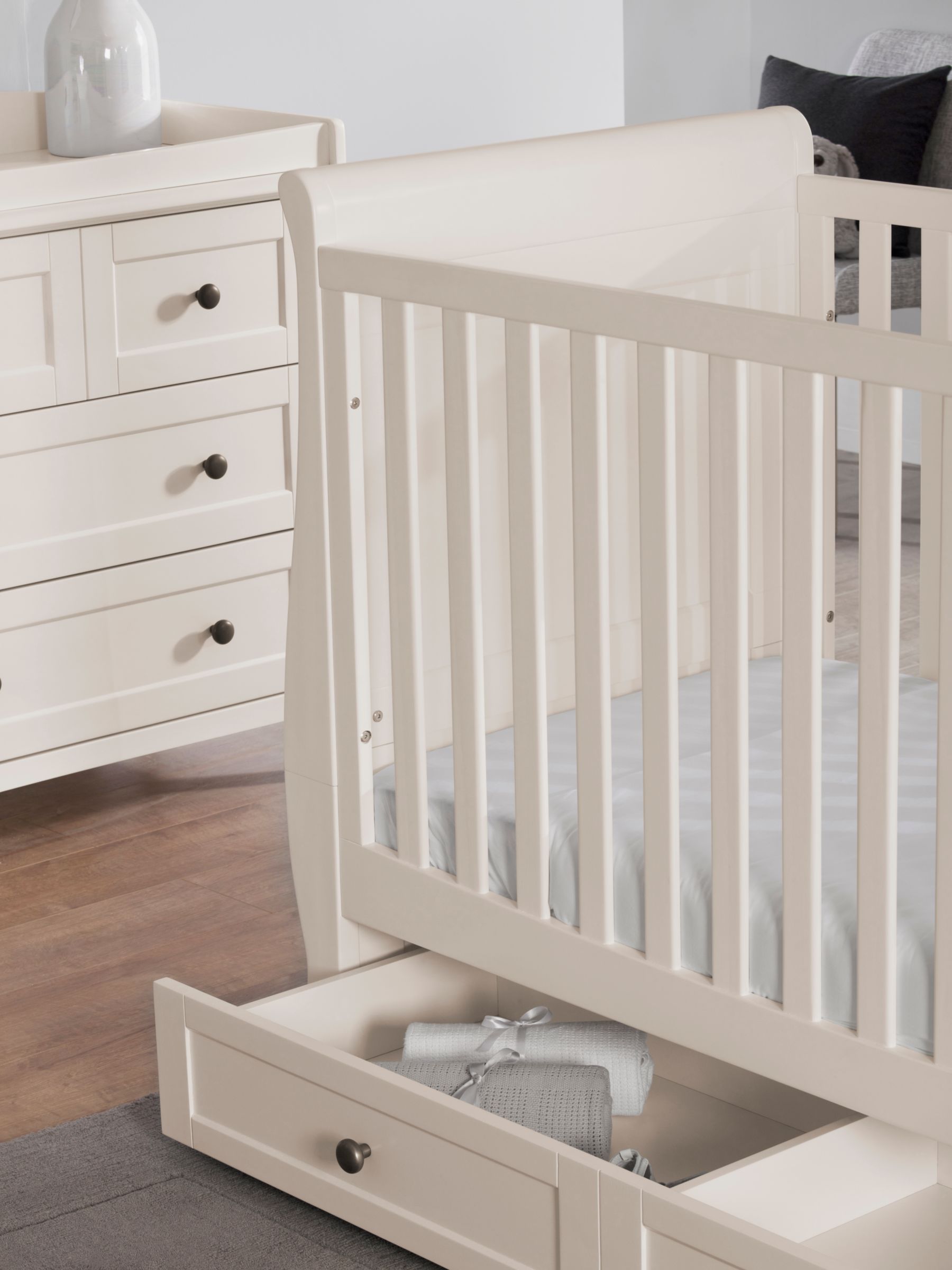 ivory cot bed